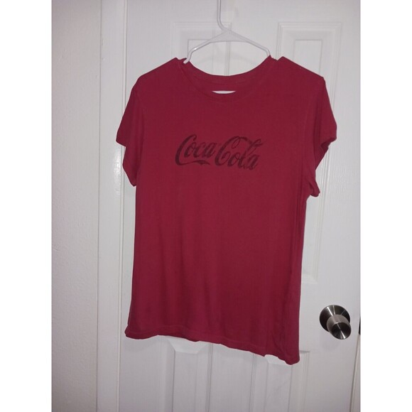 Coca Cola Red T-Shirts In A Lot Of 2. Size XL & Size Small. Vintage. Womens - Picture 2 of 8